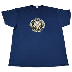 THE UNITED STATES OF AMERICA - WASHINGTON DC USA / Embroidered T-Shirt Size XL